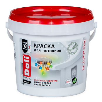  Краска в/д  для потолков 0,9л DALI арт. 20904 Рогнеда