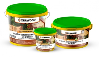  Защитно-декоративное покрытие белый 0,9кг Zerwood ZDP Ижсинтез