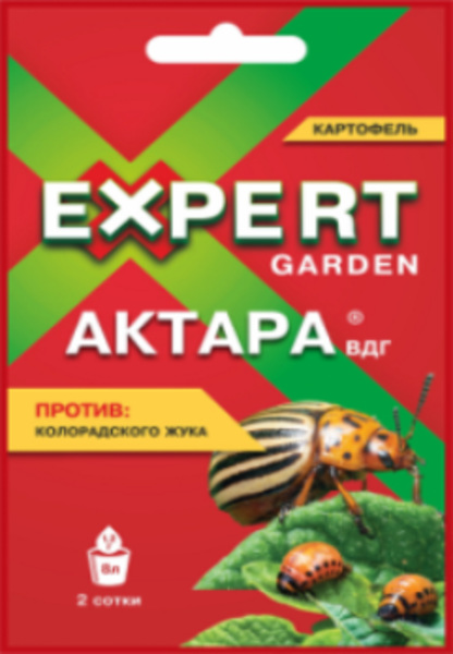  Актара 1,2г ВДГ против колор-го жука на карт(уп.30шт) Expert Garden