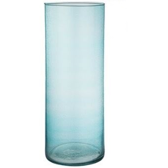 Ваза для цветов d15 40см 316-1756 Cilindro Azure Drops