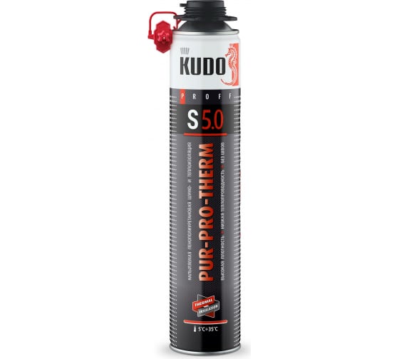  Теплоизоляция напыляемая бесшовная 1000мл KUDO KUPPTER10S5.0