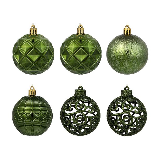  Набор шаров 6шт 6см зеленый 373-579 Сноу Бум