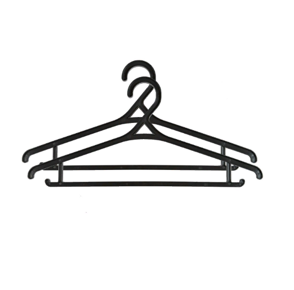  Вешалка-плечики костюмные 46-48р черная Радиан