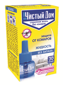  Жидкость от комаров 29мл 30ночей б/запаха 02-605 Чистый дом