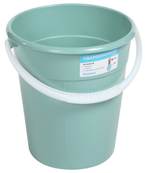  Ведро 10л п/эт Евро пищевое ударопрочное Радиан УП-7522