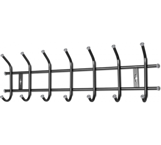  Вешалка настенная 7крючков графит Торонто 7 ВНТ7ГР