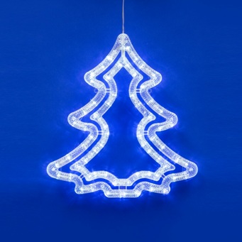  Фигура св/д 35х43см Елочка 70LED бел ULD-H3543-070/STA White Uniel