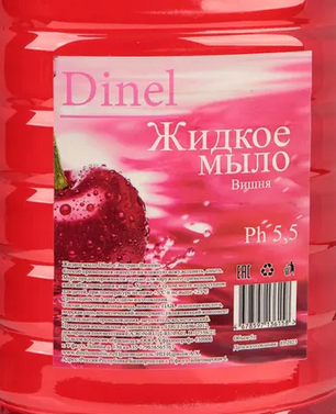  Жидкое мыло 1л Dinel вишня 024
