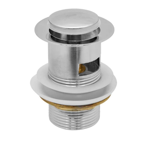  Выпуск для умывальника 1 1/4 37мм c переливом клик-клак ИС.110505