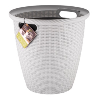  Кашпо Rattan d233мм с внутр.горш. утренний туман ING6214УТ