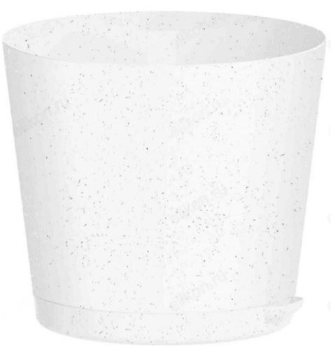  Горшок для цветов пластиковый 0,5л Oregano прикорн.полив мраморный 221602033/01