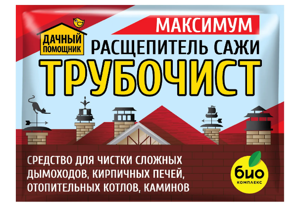  Средство Дачный помощник Трубочист 50г д/очистки дымоходов в печах и каминах Максимум