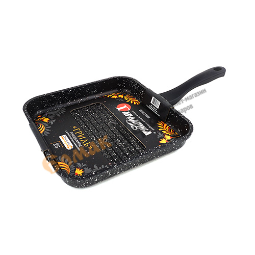  Сковорода-гриль 280мм а/приг ручка soft-touch Орион 1428-04