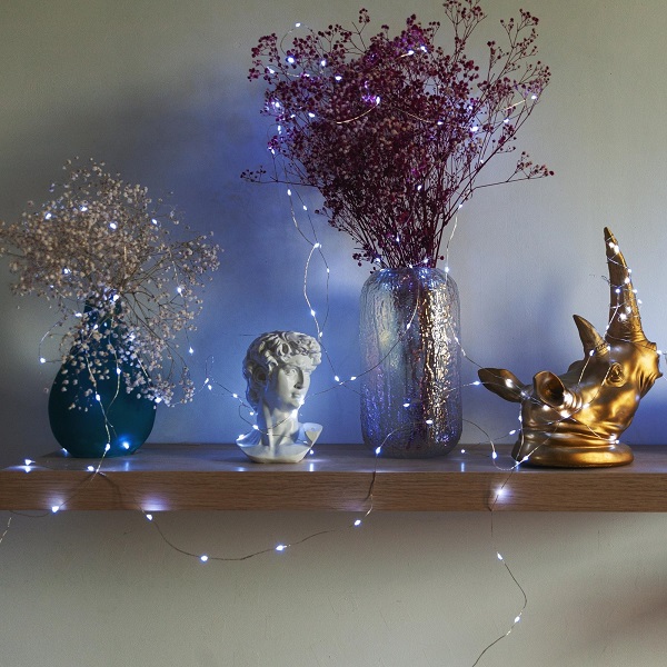  Гирлянда св/д Роса 50м уличная 500LED бел IP44 пульт ULD-S5000-500/DTA/RC White Uniel