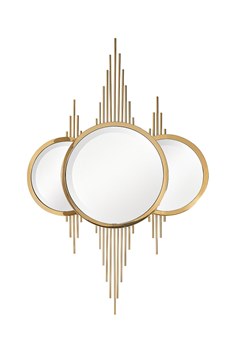  Зеркало декоративн. с метал. декором золото 80х120см GARDA DECOR