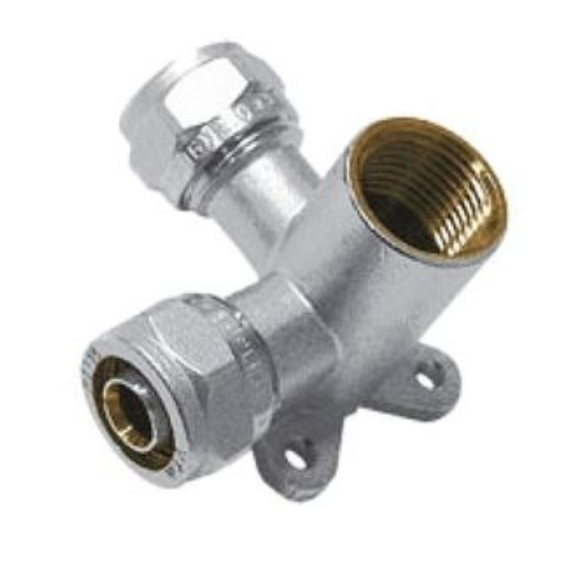  Тройник угловой с креплением 16ц-1/2г-16ц NТМ 926161/2