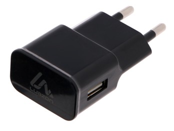  Зарядное устройство сетевое LN-100AC UC-12 1*USB 1А черн LuazON 1677876