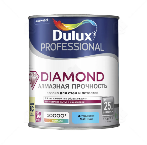  Краска для стен и потолков матовая BC 0,9л Профессионал Dulux Professional