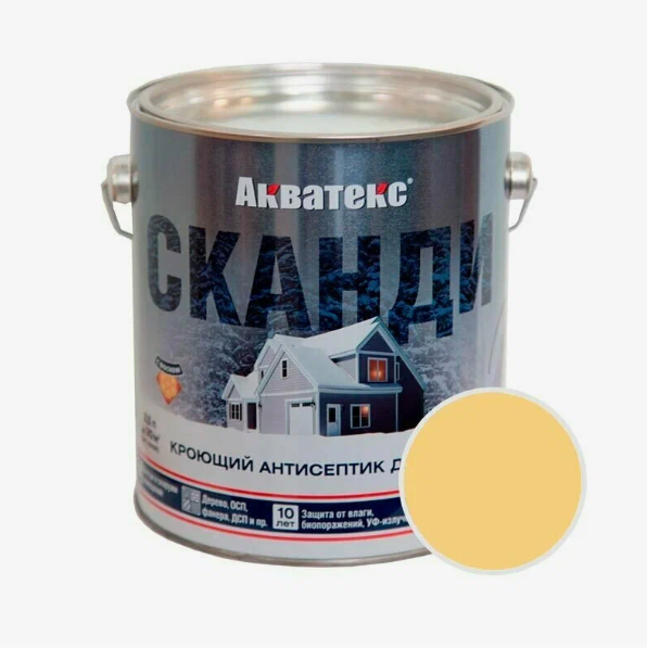  Кроющий антисептик Акватекс Сканди карамель 0,75л арт.90163/65102 Рогнеда 