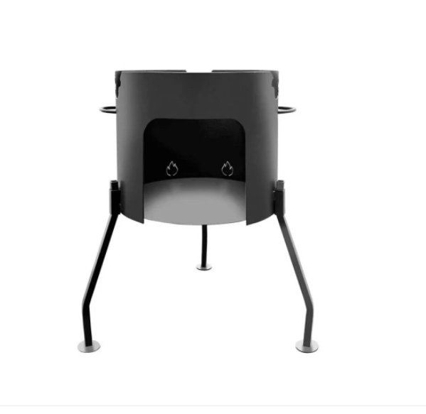  Печь под казан на 8л без дверцы d-32см.сталь 2 мм