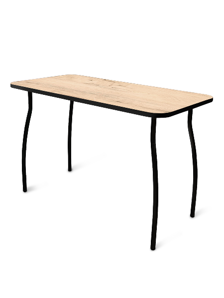  Стол обеденный 1150*590*750мм Комфорт черный/дуб Ирландский Laksi Ижсинтез