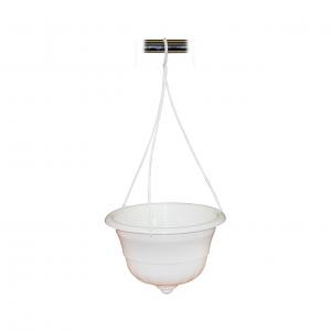  Горшок-кашпо 4,5л Грация подвесное М1607 белый (у17)
