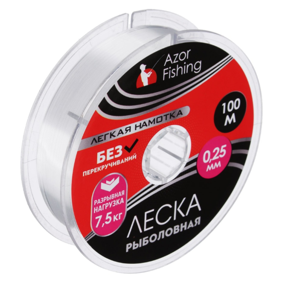  Леска 0,35мм 100м Легкая намотка, нейлон 16,5кг 144-059