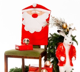  Чехол на стул Дед Мороз 380*570*470мм H801-05