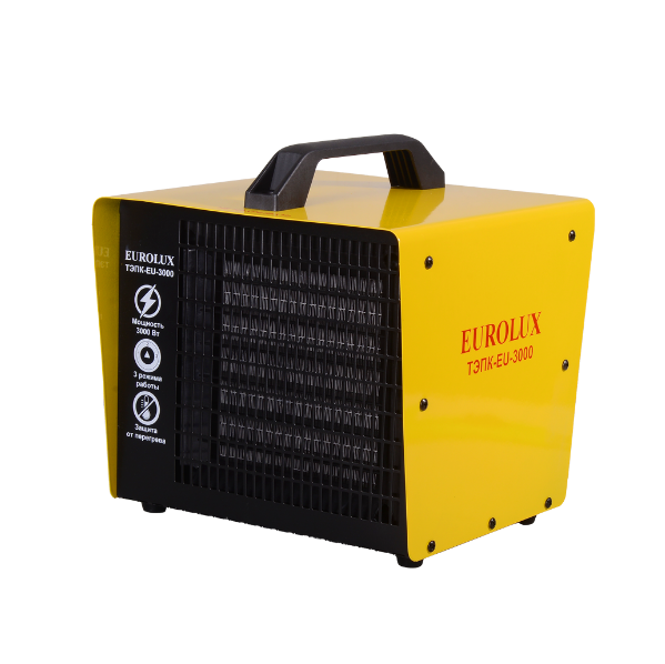  Пушка тепловая 3кВт ТЭПК-EU-3000 керам нагрев элем.Eurolux 67/1/36