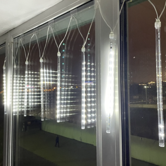  Гирлянда Сосульки 2,1м IP44 холод. ENOS-02H