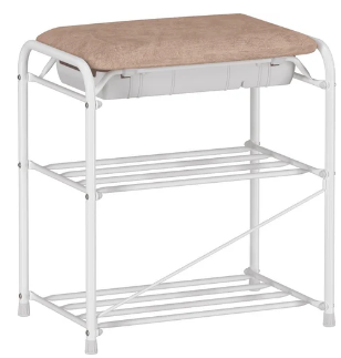  Подставка для обуви менд.антик Альфа 13 с сиденьем и ящиком ПДОА13СЯЧ