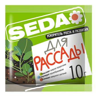 Ускоритель роста и развития для рассады 10г Seda