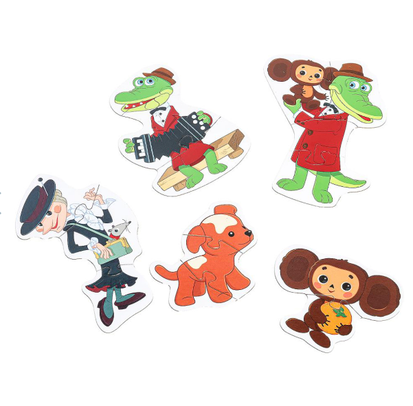  Пазл макси 5 пазлов Чебурашка 381248