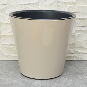  Горшок для цветов 16л с дренаж вставкой на колес. бежевый Rosemari 221600427/01