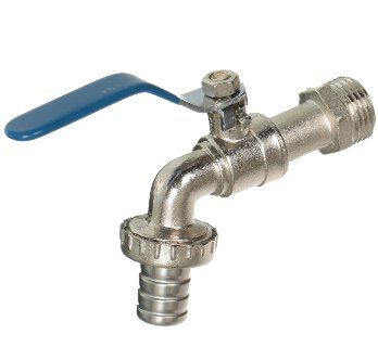  Кран шаровой 1/2" ш/штуцер рычаг Eco 03965 Aqualink