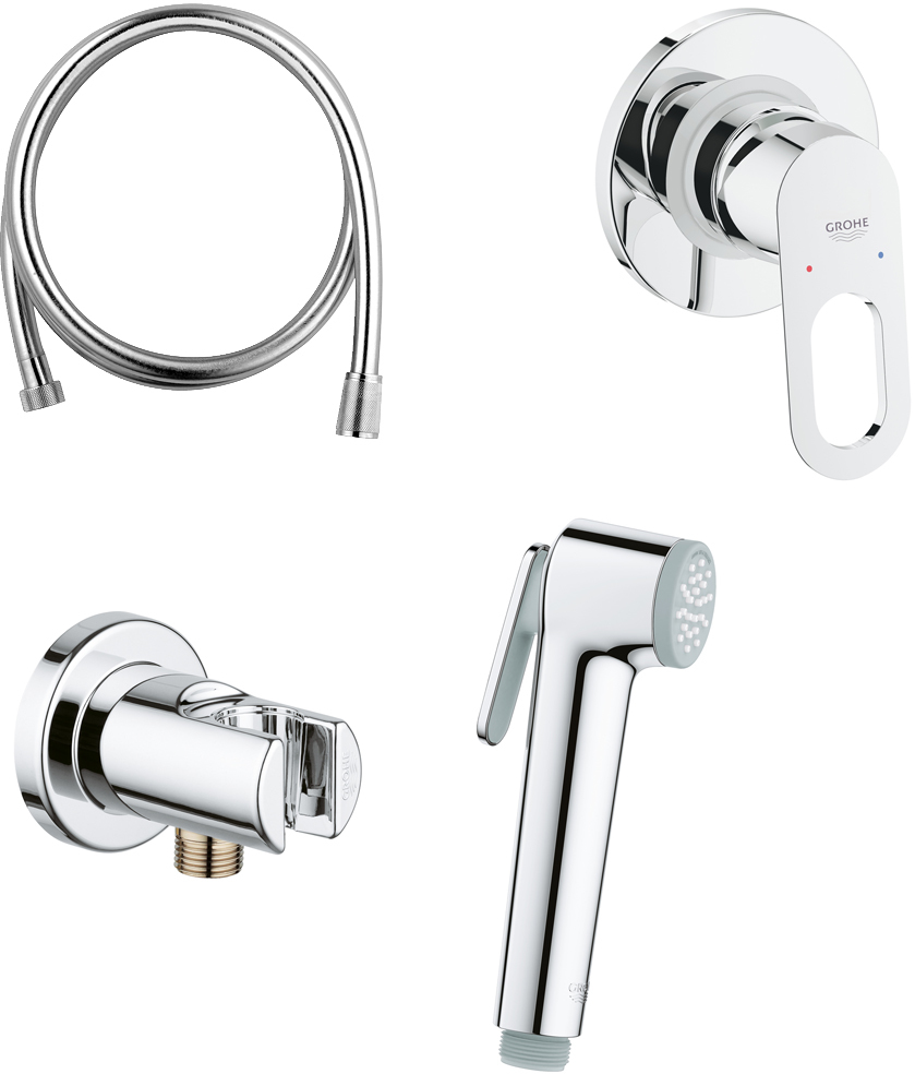  Комплект для гигиенического душа 124895 скр монтаж BauLoop GROHE