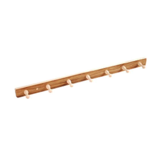  Вешалка для бани для мочалок термо 7 крючков