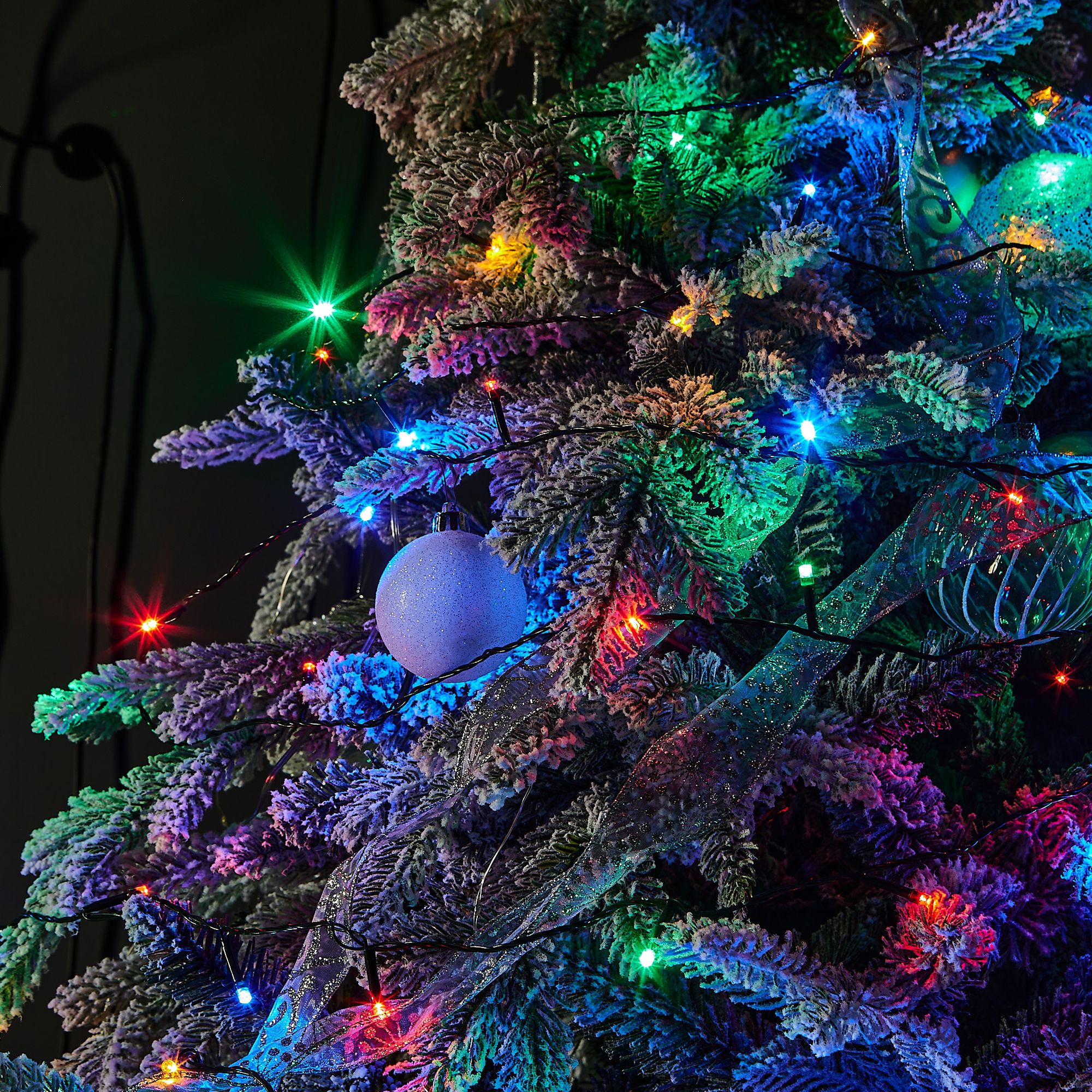  Гирлянда св/д нить 5м 50LED разноцвет/зеленый провод IP20 ULD-S0500-050