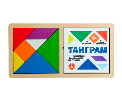  Игра головоломка деревянная Танграм цв. бол  00788 979-478