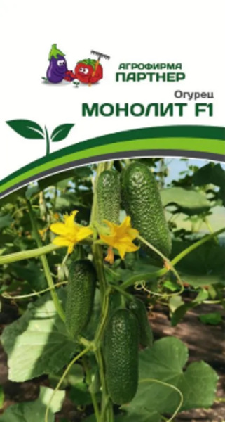  Огурец Монолит F1 5шт 2-й пак цв Партнер
