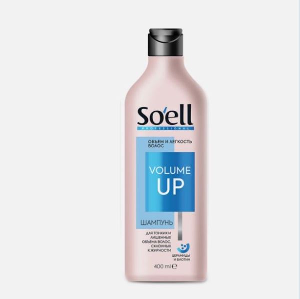  Шампунь 400мл Объем и сила 30143 Soell Volume UP