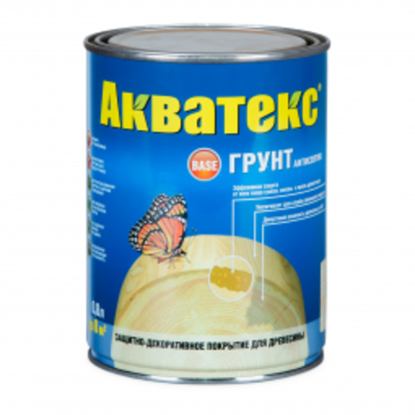  Грунт-антисептик Акватекс 0,8л арт.91660 Рогнеда 