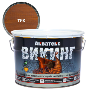  Лессирующий антисептик Акватекс Викинг тик 9л арт.80273 Рогнеда 