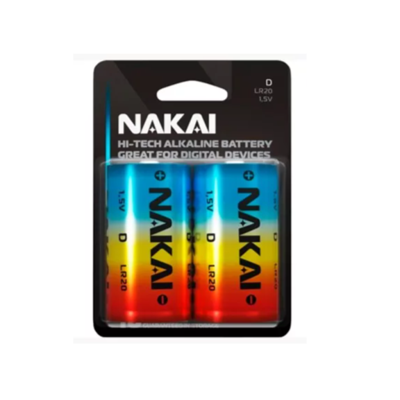  Батарейка LR20 NAKAI 1шт. R1702-0012