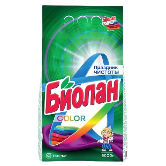  Стиральный порошок Биолан автомат 6кг Колор 