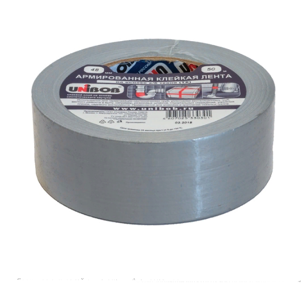  Лента армир 48мм*50м клейкая 37970 Unibob