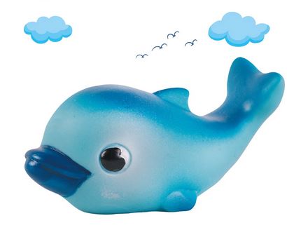  Игрушка резиновая Дельфинчик С-433 огонек