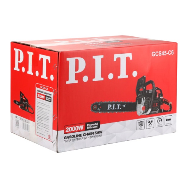  Бензопила 2,0кВт/2,8л.с, 18"/40см GCS45-C6 PIT