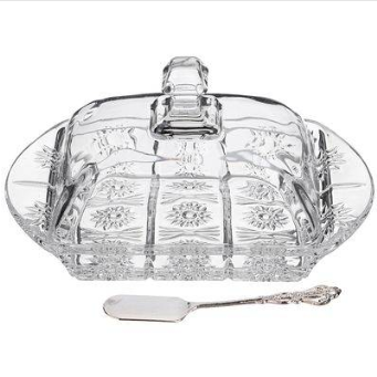  Масленка 17,5х10,5см Muza Crystal 195-174