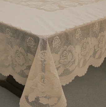  Скатерть Ажурная Queen Rose152х228 сепия 5127беж.